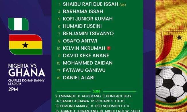WAFU B U20: Maxwell Konadu names Black Satellites starting XI for Nigeria showdown