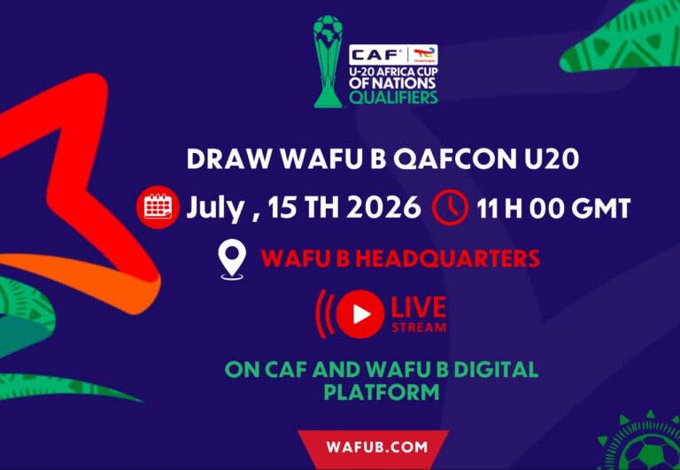 WAFU B U-20 AFCON qualifiers draw set for July 15 ahead of Ghana 2027