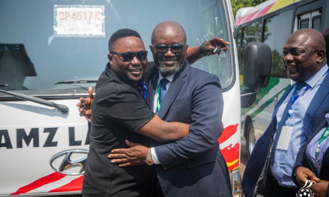 President Kurt Edwin Simeon-Okraku presents buses to five clubs under GFA Merit Awards scheme