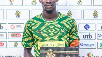 Ebusua Dwarfs Captain Godfred Eshun claims Man of the Match award after brace against Attram De Visser