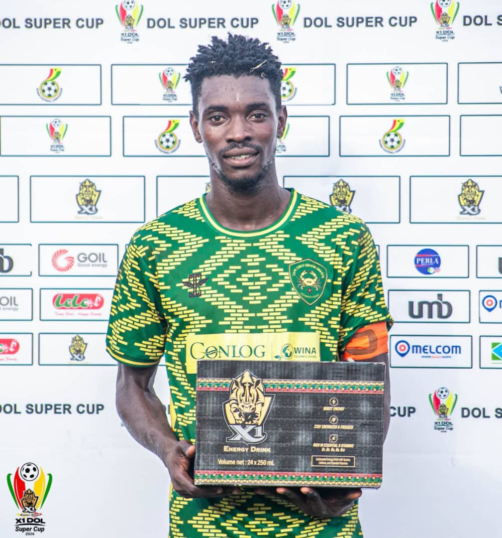 Ebusua Dwarfs Captain Godfred Eshun claims Man of the Match award after brace against Attram De Visser