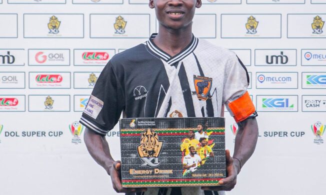 AshantiGold attacker David Gyamfi Junior bags Man of the Match award against Semper Fi