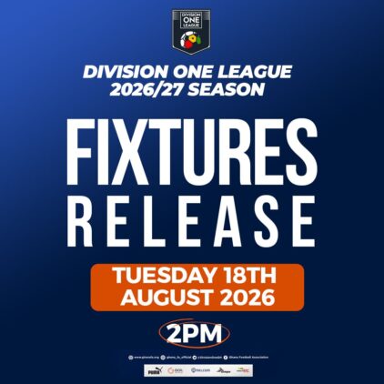 https://www.ghanafa.org/ghana-division-one-league-2026-27-season-fixtures-to-be-released-on-august-18