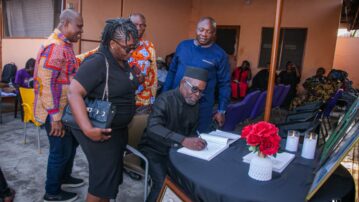 Executive Council pays courtesy visit to family of late Nii Sabahn Quaye