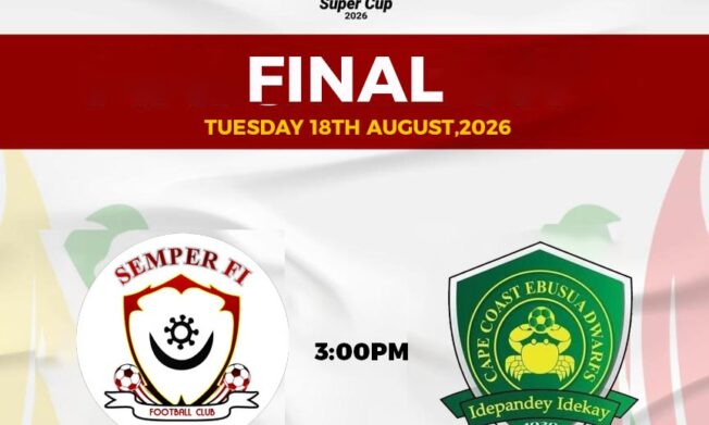 Semper Fi and Ebusua Dwarfs battle for X1 Energy Drink DOL Super Cup Trophy
