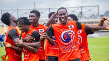 Attram De Visser beat Nsuopun Fidelity to secure third place in X1 Energy Drink DOL Super Cup