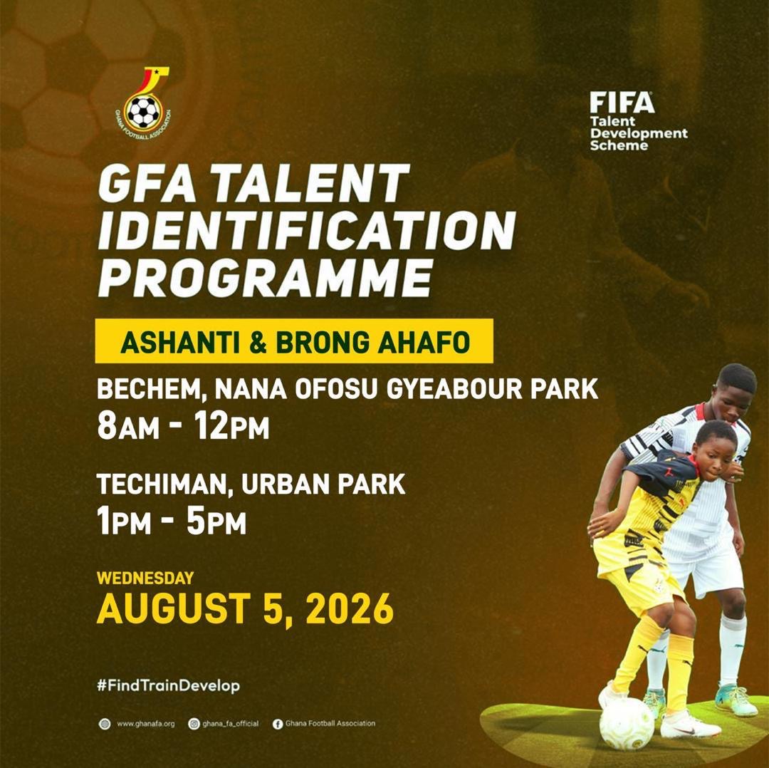 GFA Talent Identification programme heads to Brong Ahafo and Ashanti for final Elite Academy selection