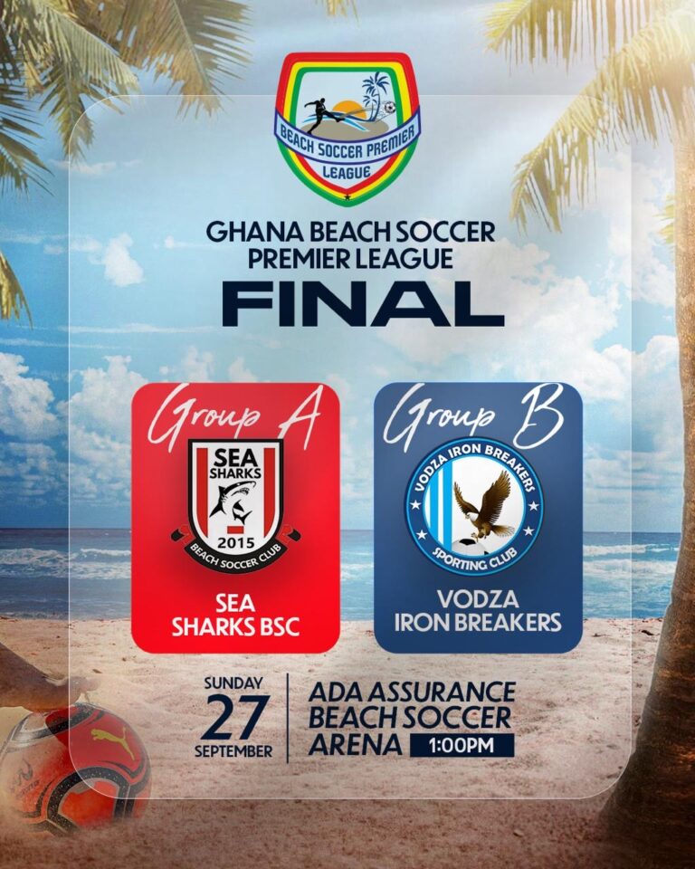 Sea Sharks, Vodza Iron Breakers set for Beach Soccer Premier League Final on Sept. 27