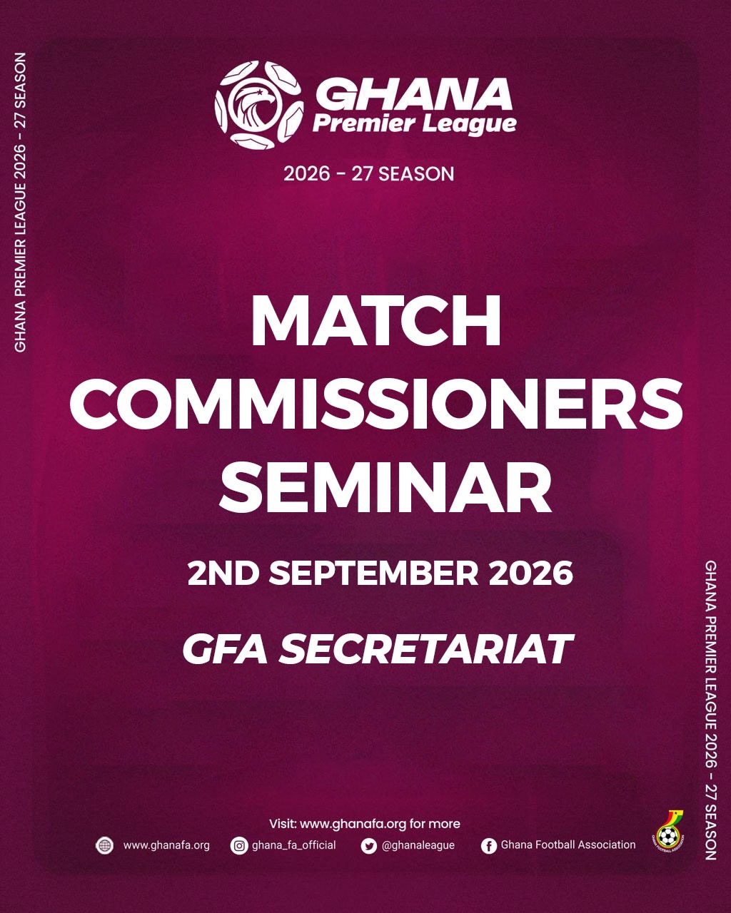 GFA to train Premier League Match Commissioners ahead of new season