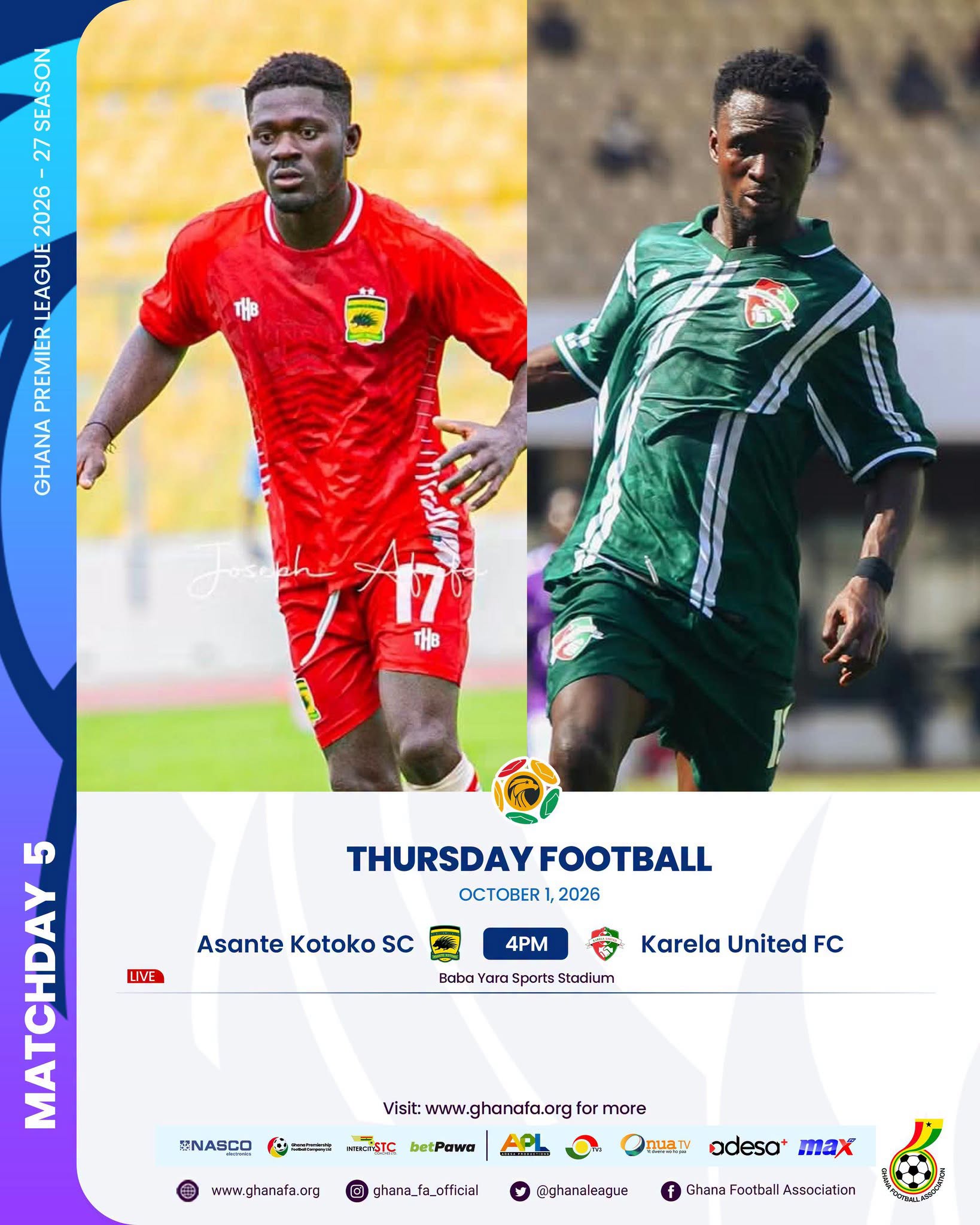 Premier League: Kotoko target bounce-back win against Karela United on Thursday