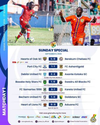 https://www.ghanafa.org/premier-league-hearts-of-oak-send-strong-early-warning-as-samartex-shine-and-kotoko-drop-points