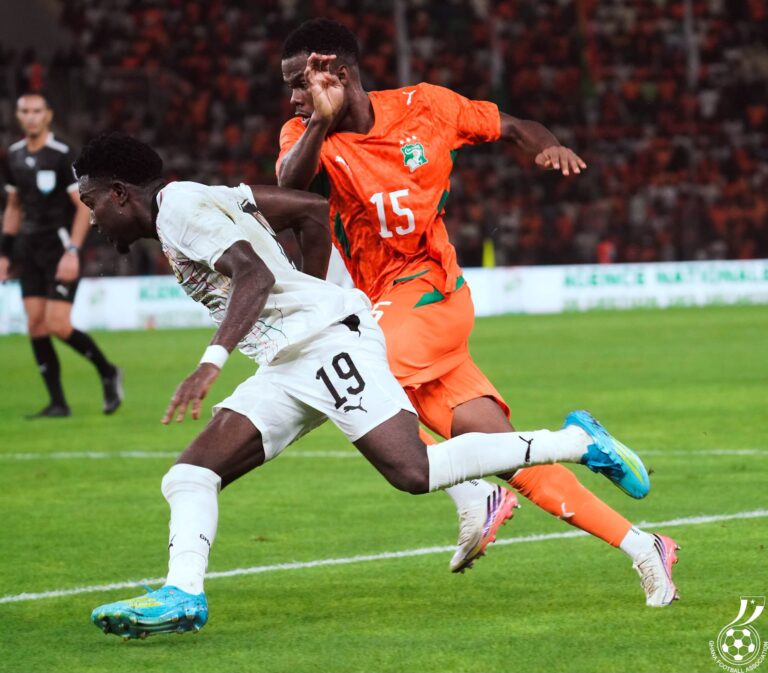 Ghana fall to Cote d'Ivoire in Bouake