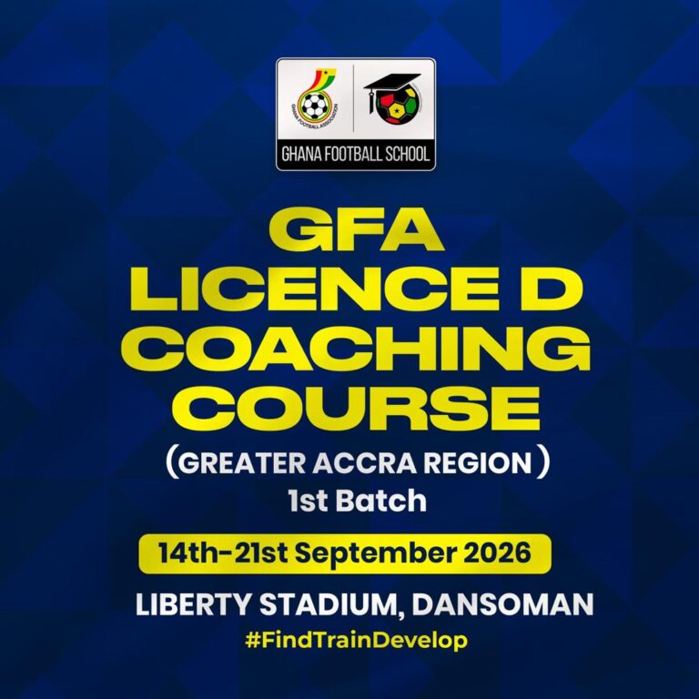 GFA to host Licence D Coaching Course in Greater Accra in two batches