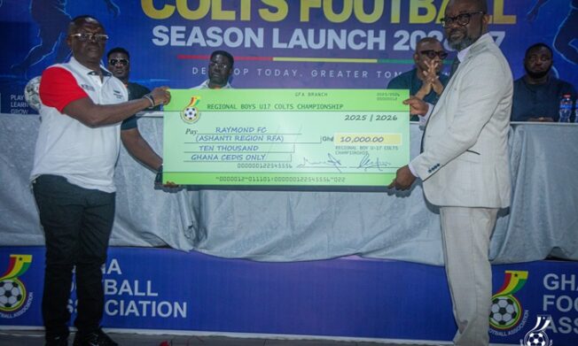 Regional Colts Champions to receive GHS10,000, jerseys and 10 footballs
