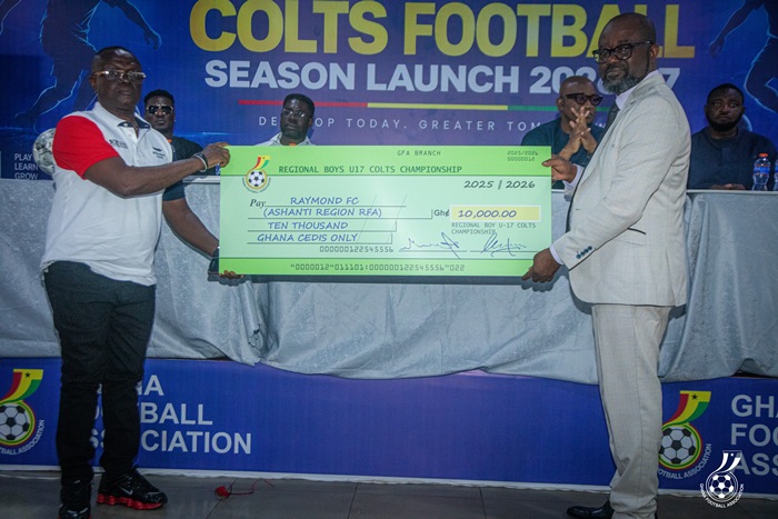 Regional Colts Champions to receive GHS10,000, jerseys and 10 footballs