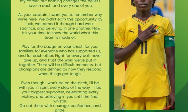Linda Owusu Ansah sends Goodwill message to Black Princesses ahead of FIFA U-20 Women's World Cup