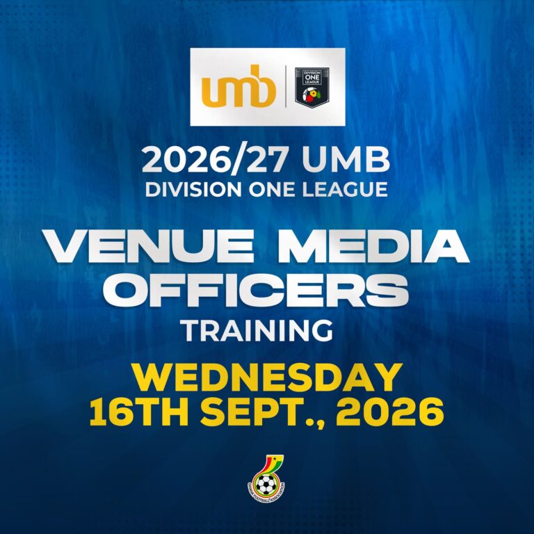 UMB Division One League Venue Media Officers to train on Wednesday ahead of 2026/27 season
