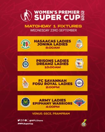 https://www.ghanafa.org/2026-womens-premier-super-cup-kicks-off-wednesday-at-ghanaman-soccer-centre