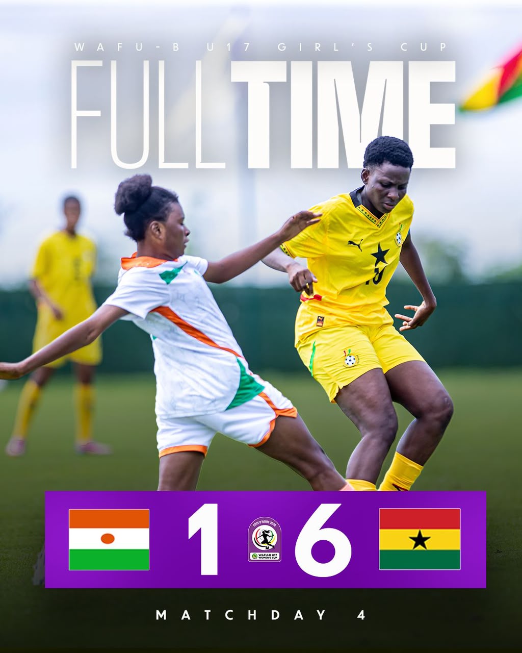 Black Maidens maintain momentum with 6-1 victory over Niger in WAFU B Girls Cup