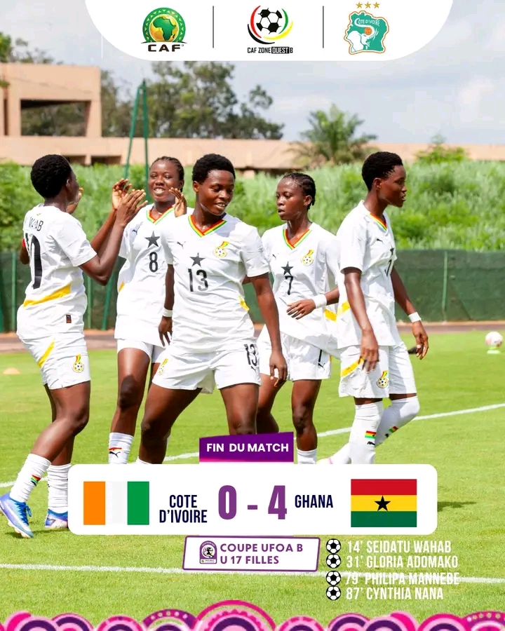 Black Maidens beat Cote d'Ivoire 4-0 in final WAFU B Girls Cup contest