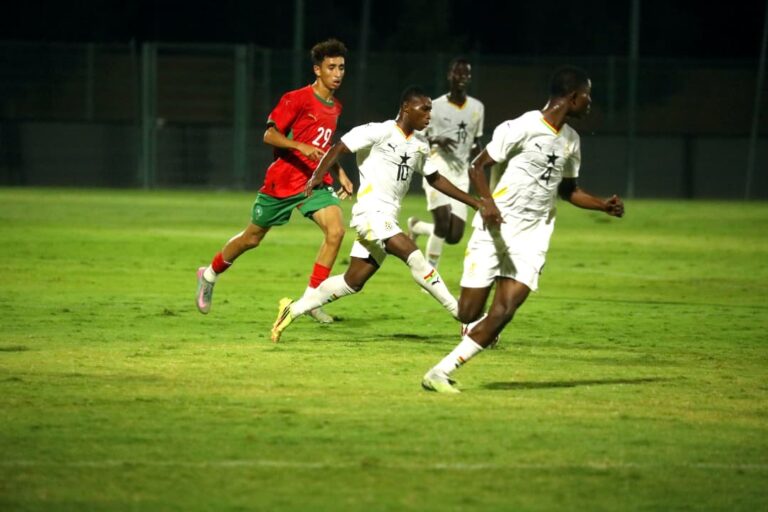 Morocco strike late to overcome 10-man Black Starlets