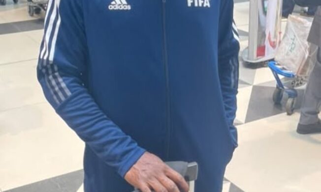 Richard Nartey arrives in Cairo for FIFA Referees Course