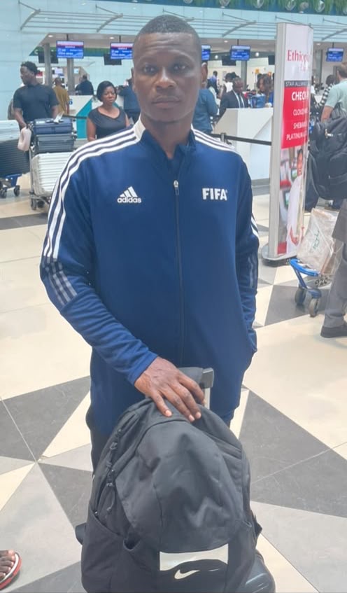 Richard Nartey arrives in Cairo for FIFA Referees Course