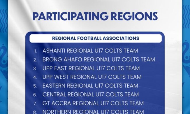 Ten Regional teams confirmed for 2026 KGL Foundation U-17 Colts Championship