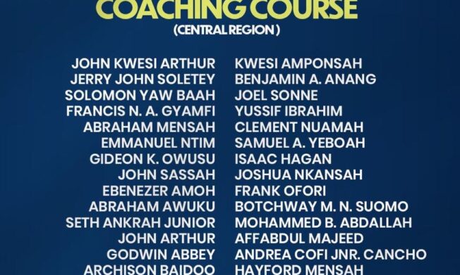 40 aspiring coaches begin GFA Licence D journey in Central Region
