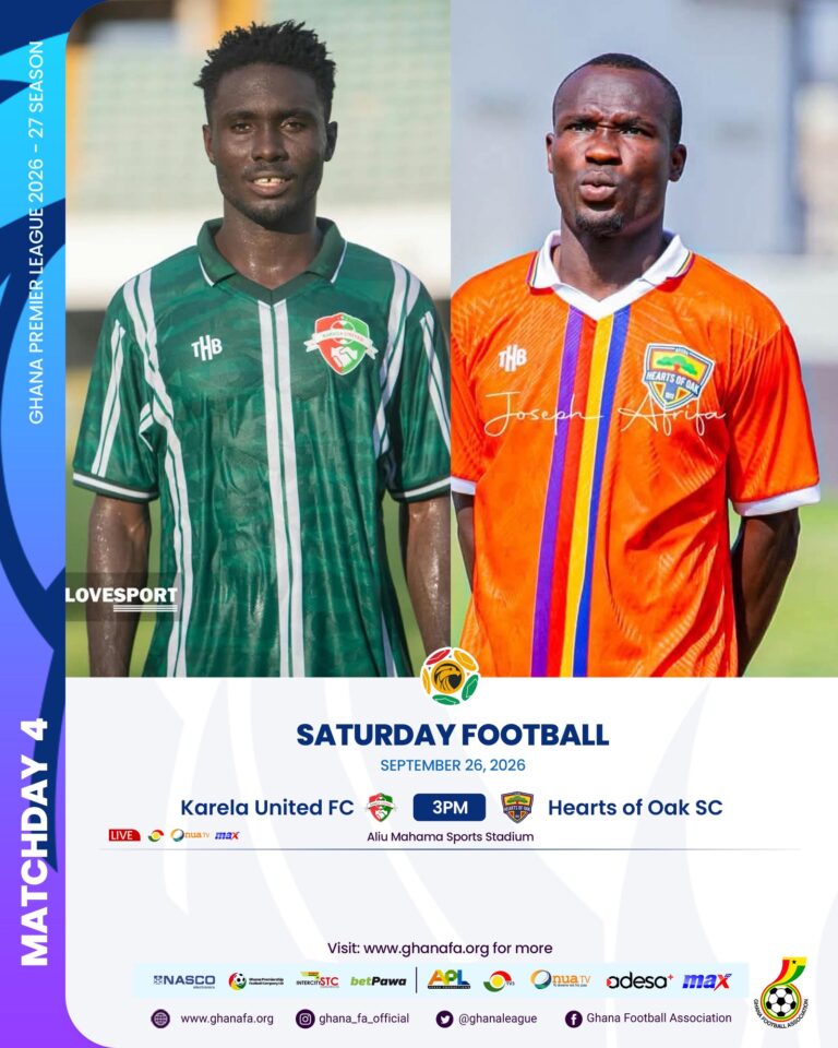 Premier League: Karela United seek revival as unbeaten Hearts of Oak visit Tamale
