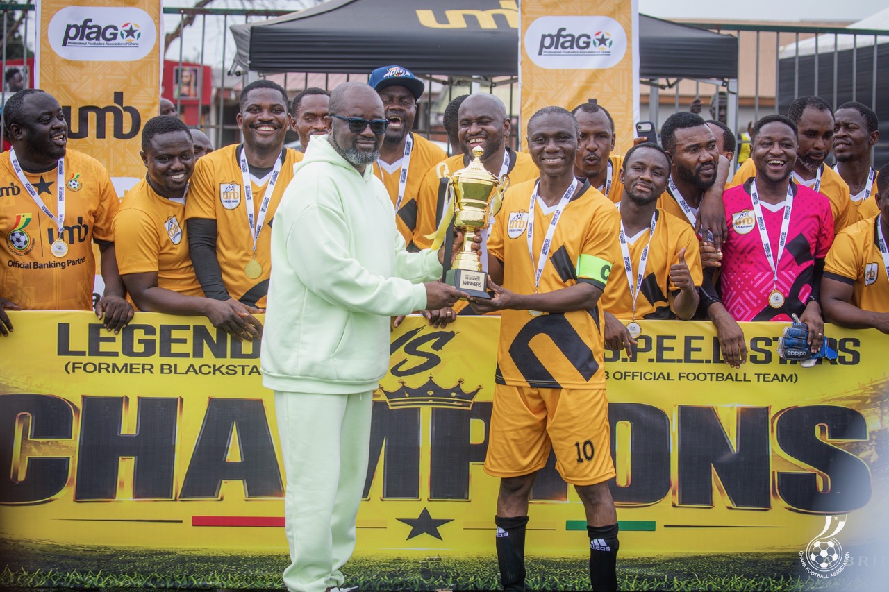 UMB Speed Stars thrash Black Stars legends 6-2 in entertaining friendly