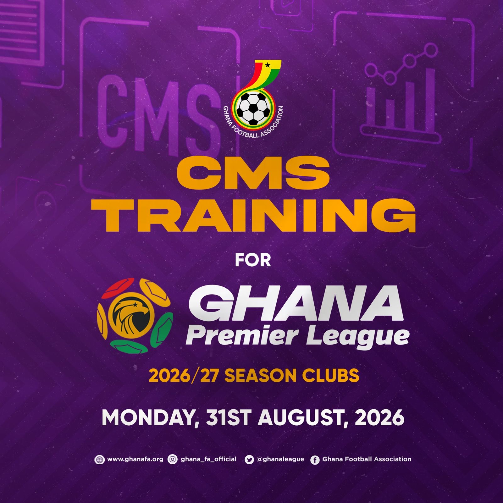 GFA trains Premier League Clubs on Competitions Management Systems ahead of 2026/27 Season