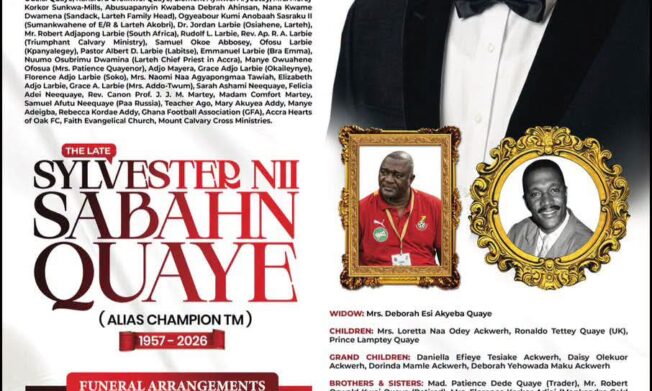 Sylvester Nii Sabahn Quaye goes home on Saturday, October 10