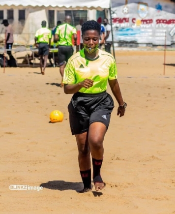 Portia Oppong named Reserve Assistant Referee for Beach Soccer AFCON Qualifier