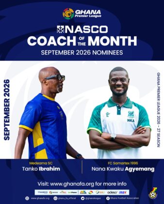 https://www.ghanafa.org/two-coaches-shortlisted-for-september-nasco-coach-of-the-month-award