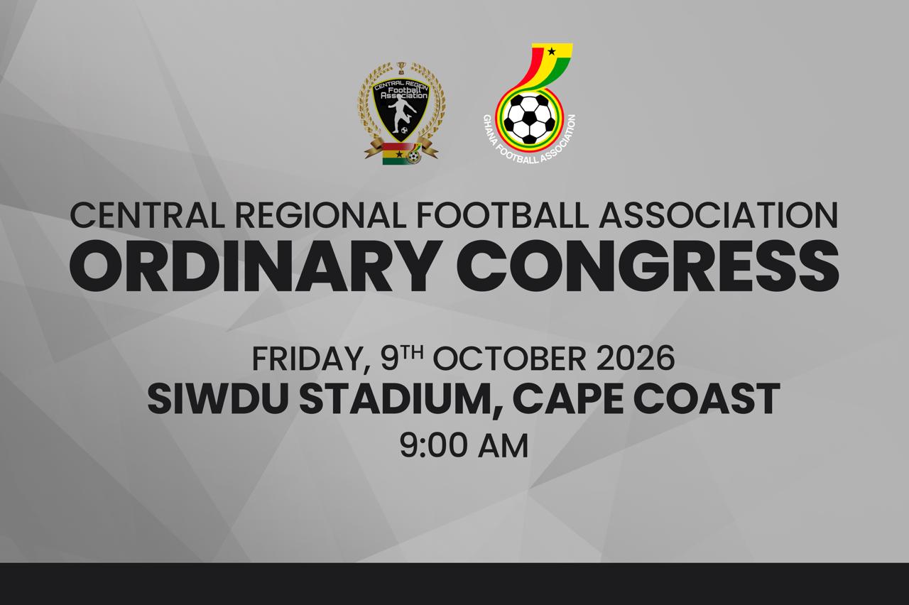 2026 Central Regional Football Association Ordinary Congress comes off on October 9