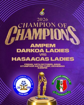 https://www.ghanafa.org/ampem-darkoa-ladies-and-hasaacas-ladies-to-clash-in-2026-womens-champion-of-champions