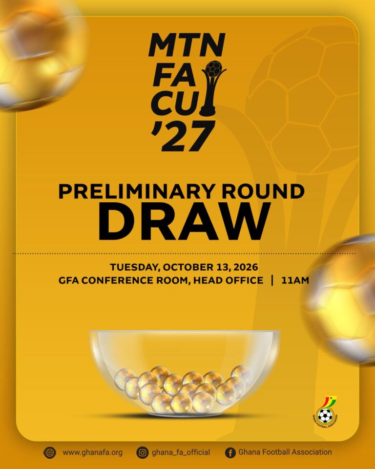 2026/27 MTN FA Cup Preliminary Round draw set for October 13