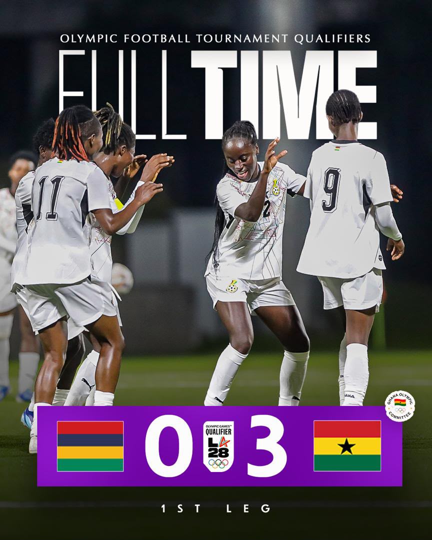 Black Queens beat Mauritius 3-0 in Olympic Games qualifier first leg