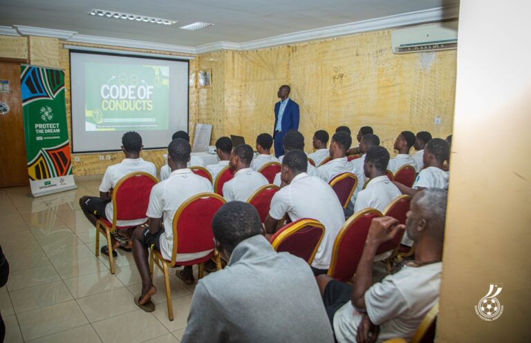 WAFU B U17: Black Starlets players and officials receive safeguarding lessons