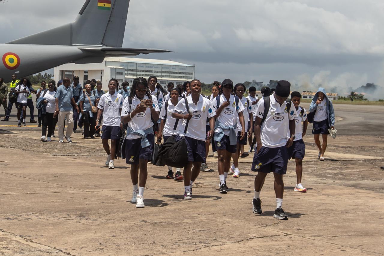 Black Queens arrive in Takoradi ahead of 2nd leg Olympic qualifier against Mauritius
