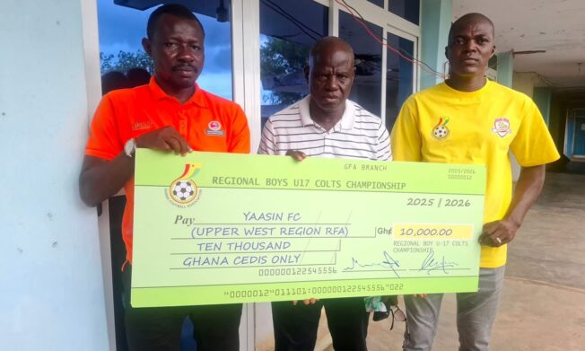 GFA fulfils GH10,000 reward to Upper West Regional U17 champions Wa Yaasin FC