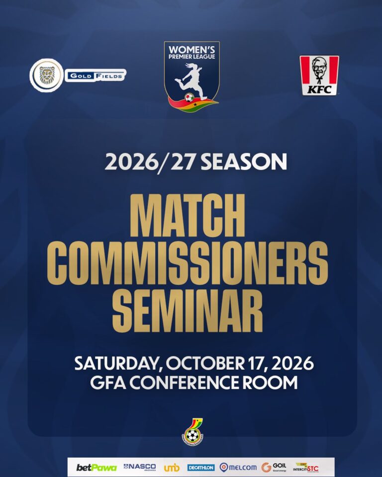 GFA to hold Match Commissioners Seminar on Saturday ahead of new Women's Premier League season