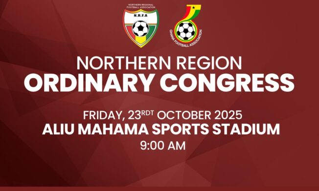 Northern Regional FA To hold 2026 Ordinary Congress on 23rd October