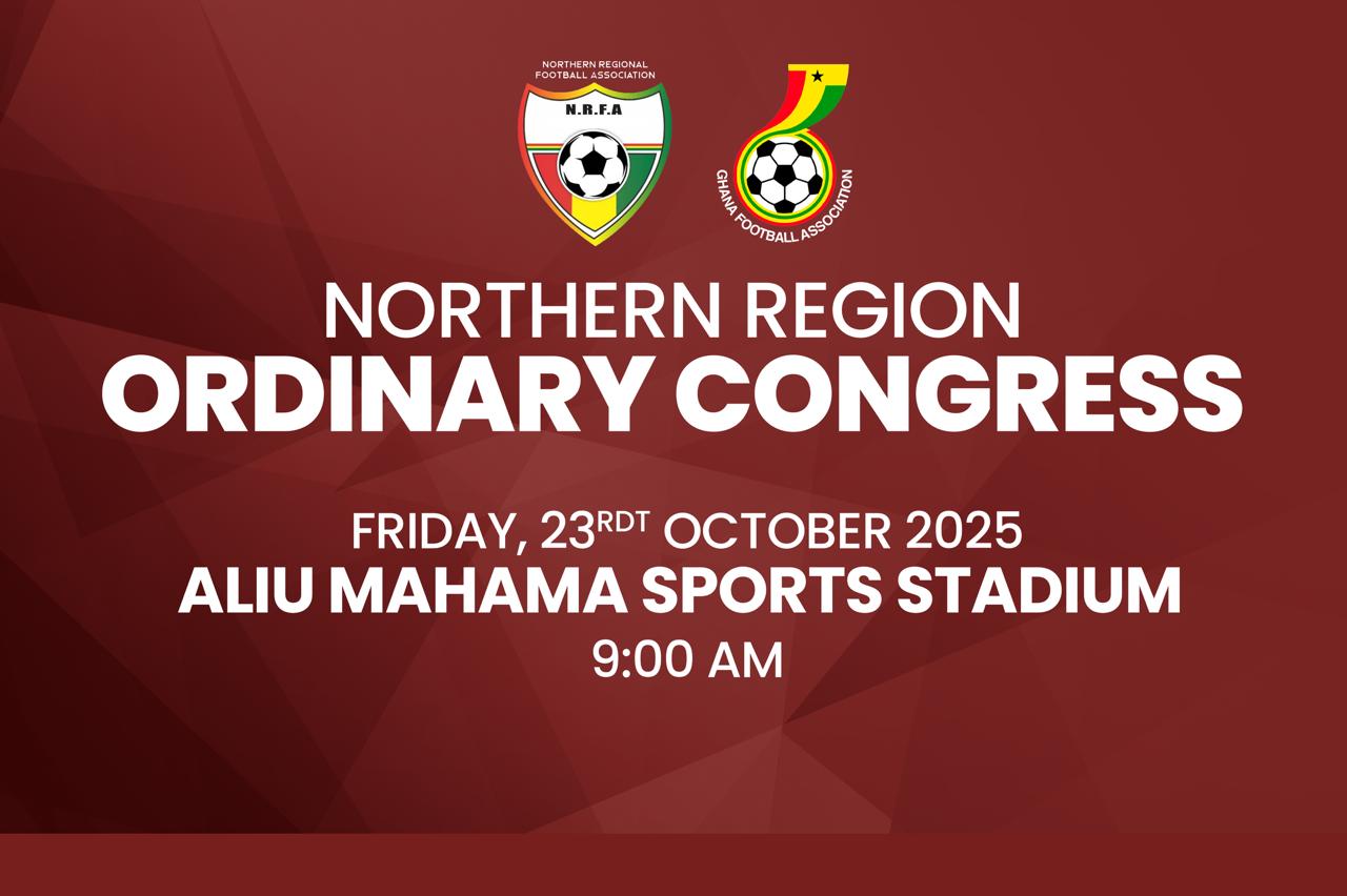 Northern Regional FA To hold 2026 Ordinary Congress on 23rd October