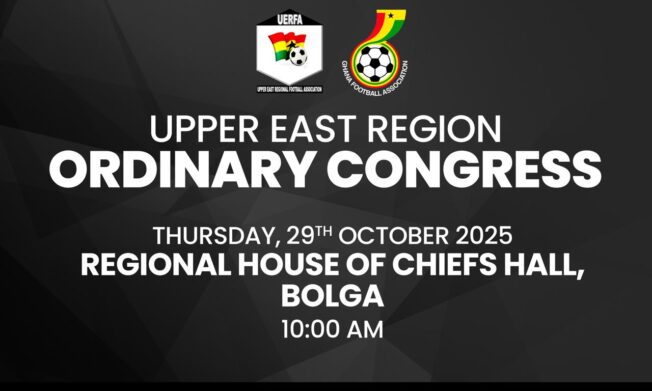 Upper East Regional FA To hold 2026 Ordinary Congress on 29th October