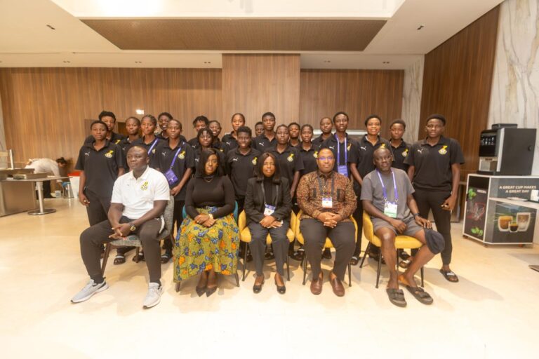 Ghana's Deputy Head of Mission visits Black Maidens camp ahead of Canada clash