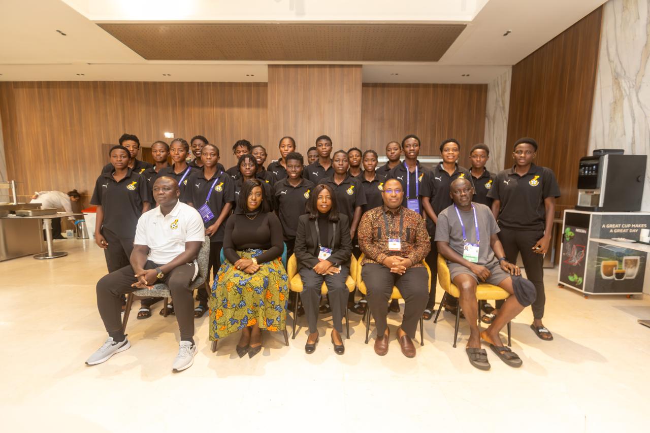 Ghana's Deputy Head of Mission visits Black Maidens camp ahead of Canada clash