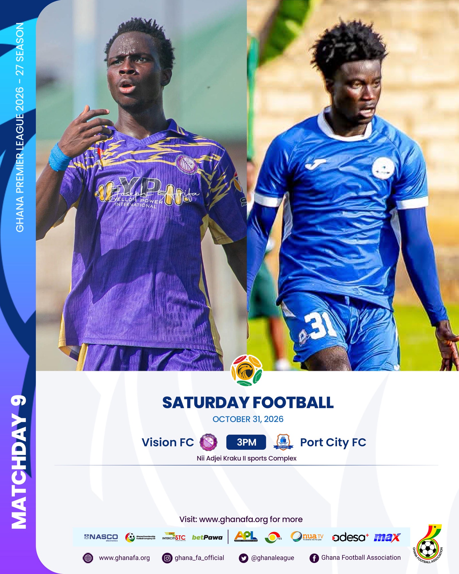 Premier League: Vision FC target back-to-back wins against Port City on Saturday